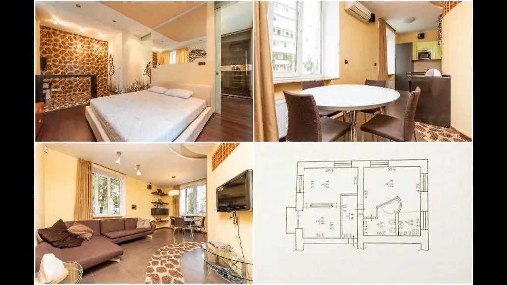 Kresatik Street City Center For Big Family Kijev Apartman